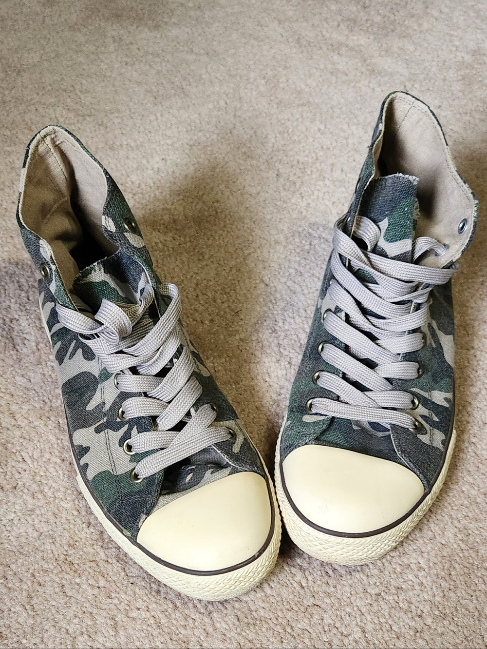 Camo High-Top Sneakers